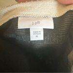 J. Jill Top Sz XL White Black Barley Textured Knit Boatneck Stretchy Long Sleeve Photo 2