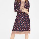 Boden USA NWT Boden Navy Conker Clover Geo Daisy Dress Photo 0