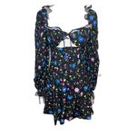 For Love & Lemons Lexy Black Floral Long Sleeve Mini Dress Size XS NWT Photo 5