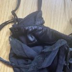 Dolce & Gabbana VTG Y2K D&G Corset Lace Up Satin Bra Black Midi Dress Sz 26 (XS) Photo 7