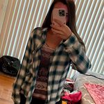 American Eagle Flannel Plaid Shirt Photo 0