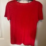 Me to We  Red Women's Short Sleeve Cut Out Top Size Small Photo 21