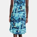 Nic+Zoe  blue multi midi dress. Eco Vera rayon. Size Small. NWT. Photo 1