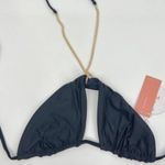 PQ Swim Black Gwen Chain Bikini Top Sz M NWT Size M Photo 2