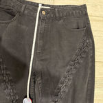 Forever 21 Wide Leg Black Tie Up Jeans Photo 5
