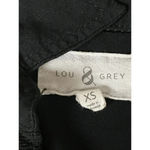 Lou & grey  Women’s Black Shirt Dress XS Roll Tab Sleeve Tunic Casual Goth Photo 8