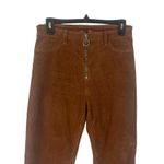 Women's Size 28 Corduroy Zip Up Hippie Boho Tan Skinny Pants Brown Photo 1
