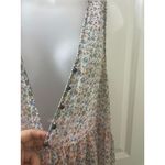 Anthropologie maeve sheer floral Violetta Slip dress colorful  size small Hippie Photo 1