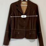 margaret o'leary Women's Vintage Button Blazer Jacket Brown Size Large EUC FLAW Photo 8