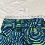 Reebok  size small blue and green print cropped leggings inside pocket  EUC Photo 11