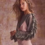 Love Shack Fancy • Olive Green Ruffle Nellie Sleeve Top Photo 96