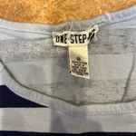 One Step Up Vintage tank top womens striped purple medium summer casual Photo 1