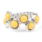 Paparazzi Foxy Fabulous Yellow Ring (141) Photo 1