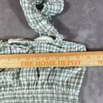 WAYF Smocked Waist Top Ruffle Sleeve Medium Farm Girl Beach Summer Fun Cropped Photo 6