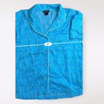 Natori  Buy Fleur Blue Shell print PJ‎ pajama top size M Photo 3