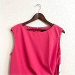 Donna Morgan NWT  Womens Dress Pink Sheath Sleeveless Tie Waist Size 14 Photo 3