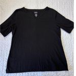 Croft & Barrow  Plain Black Tee Shirt; NWOT; size XL Photo 1