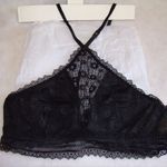 Victoria's Secret Victoria’s Secret Black High Neck Floral Lace Bralette Bra Size Small Photo 4