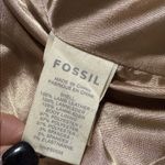 Fossil  large 100% lamb leather button up jacket bohemian casual coat preloved Photo 8
