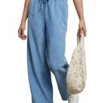 BDG URBAN OUTFITTERS Women's Jessie Corduroy Pull-On Pants Blue - Size S Photo 1