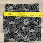 Ambiance Apparel Black & White Floral Print Soft Stretchy Mini Skirt Large Photo 7