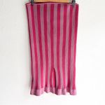 Jacquemus Le Jupe Gelato Stripe Ribbed Knit Midi Skirt Pink Sz 40 US 8 Photo 3