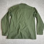 Woolrich Women's VTG  Medium Willow Heather Green Button Flannel Long Sleeve Photo 5