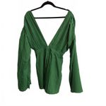 Pretty Little Thing Green Women's 2 Pleated Shorts Romper Beach Summer Feminine Photo 1