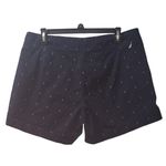 Nautica  Anchor‎ Print Shorts Cuffed Hem Casual Summer Navy Blue Size M Photo 1