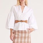 Veronica Beard Roman Skirt Size 4 Plaid Mini Cotton Blend Photo 1