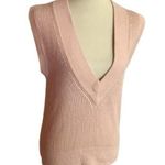 Vintage 80s v neck sweater vest Pink Photo 0