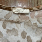 Women's Oddy Leopard Print Short Sleeve Tee One Size Brown Beige Photo 5