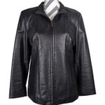 Kenneth Cole  Reaction 100% Leather Jacket Black Size Large Photo 0