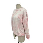 Allfenix Aryah Sweatshirt Pullover Long Sleeve Tie Dye Print Cotton Pink Size XS Photo 4