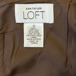 Loft Wool Blend Brown Herringbone Skirt Photo 3