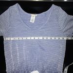 Caution to the Wind  blue white drawstring v-neck jumpsuit size M‎ Photo 6