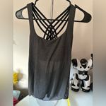Lululemon  Athletica Charcoal Strappy Tank Top Photo 2