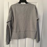 Johnny Was  Calme Seamed Oversized Women’s Grey Cotton Pull-Over Size Small Photo 3