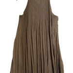 Taylor & Sage NWT  Olive & Gold Pleated Flowy Sleeveless Top Size Large Photo 0