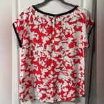 Kate Spade  ♠️ Womens Rise Leafy Cap Sleeve Floral Top Blouse Photo 1