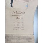 ALDO  Qelajar Slide Sandals Women's Size 6 Off White With Gold Buckle Classic Min Photo 6