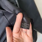 Gianni Bini  Distressed Blue Leather Moto Jacket Women’s Size XS Photo 8