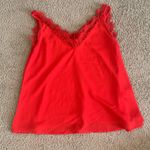 Amazon Red Lace Tank Top Photo 3