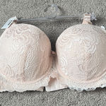 Rene Rofe Lightly Padded Pale Pink Lace Bra SIZE 38C Photo 0