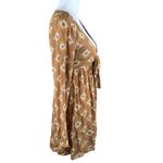 Volcom NWT Star Dreamer Floral Boho Bronze Mini Dress Size XS Photo 3
