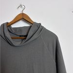 Talbots  Gray Cozy Waffle Knit Cowl Neck Long Sleeve Top Photo 3