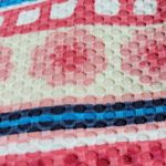 Talbots  Dress 14 Pastel Textured Striped Floral Sleeveless Midi Easter Sprint Photo 9