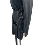 Patrizia Pepe Faux Leather Dress Mini Long Sleeve Belted Black‎ Size 38 US 2 Black Photo 5