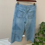 Sneak Peek wide leg Jeans,frilled hem,light wash, “tie dye project”gone wrong Blue Size 29 Photo 2