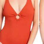 Kona Sol  Ribbed‎ One Piece Swimsuit Size XL Photo 0